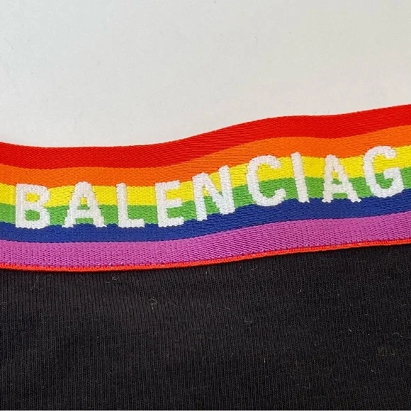 NWT Balenciaga Women’s Pride Panty Brief Underwear - Black , slip sporty briefs